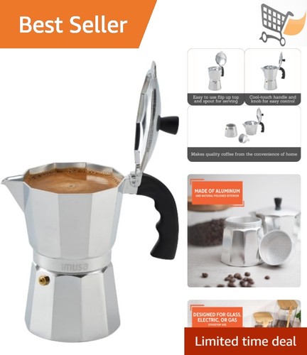 Aluminum cup espresso maker - aluminum,