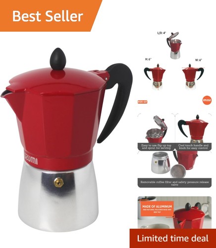 Aluminum stovetop coffeemaker - aluminum,
