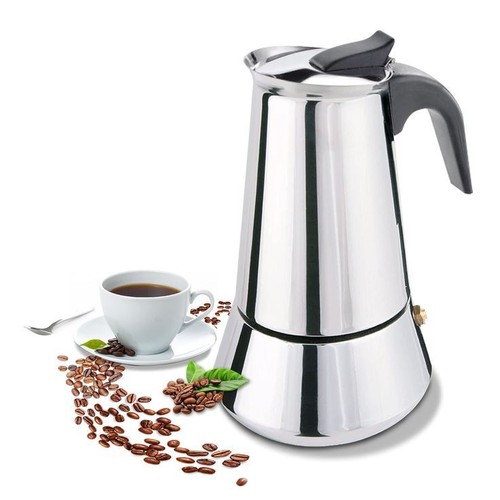 Stainless steel stovetop moka - stainless,