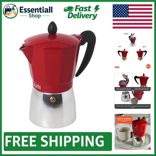 Red aluminum espresso - aluminum,