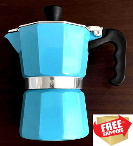 Blue stove top espresso - ,
