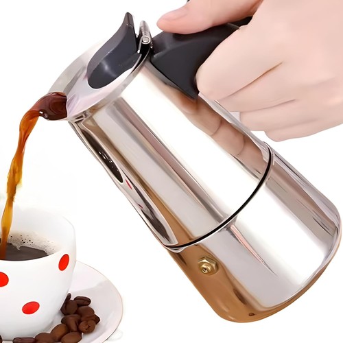 Stainless steel moka pot