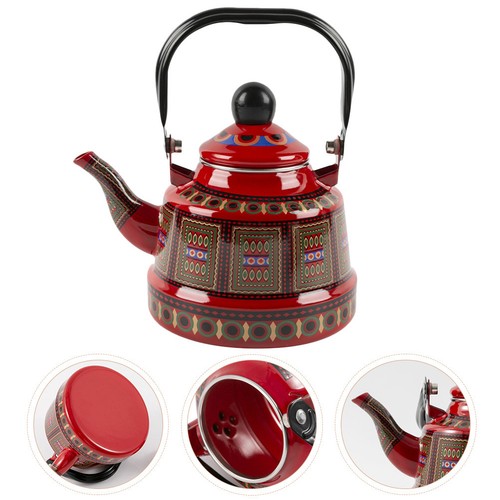 Vintage enamel tea - enamel, kettle