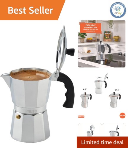Elegant manual cup espresso - elegant, 6-cup